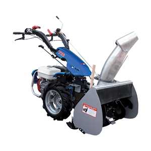 The single-stage BCS Snow Thrower is available in 24" or 28" widths.