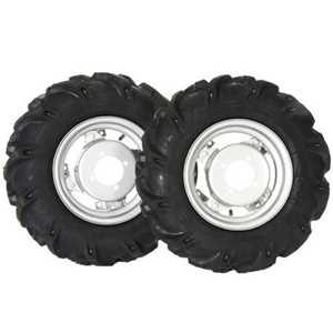 Pneumatic wheels come standard on all BCS tractors.