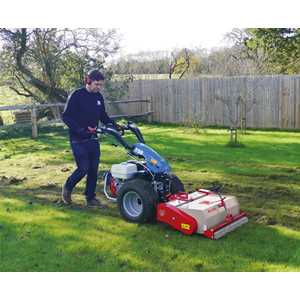 The Dethatcher attachment easily removes thatch to encourage grass to grow thicker and healthier.