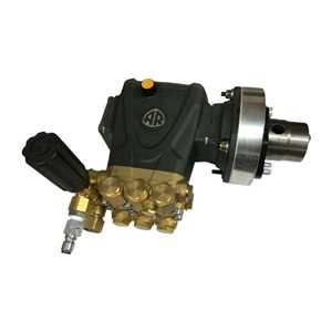 The Italian-built AR pump is made to last with forged brass manifold, ceramic plungers, and stainless steel valves.