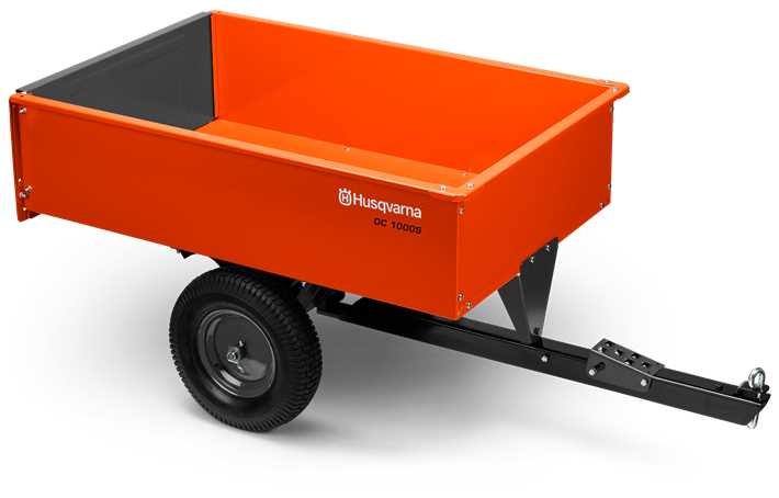 Husqvarna 12 cu ft Swivel Steel Dump Cart | the Lawnmower Hospital